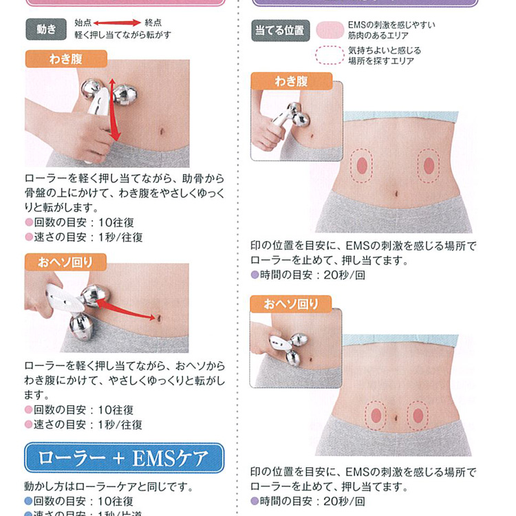 ヤーマン株式会社 YA-MANプラチナホワイト トルネードローラー EMS 