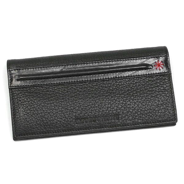 エンポリオアルマーニ〔EMPORIO ARMANI〕財布(長財布) ブラック 系 