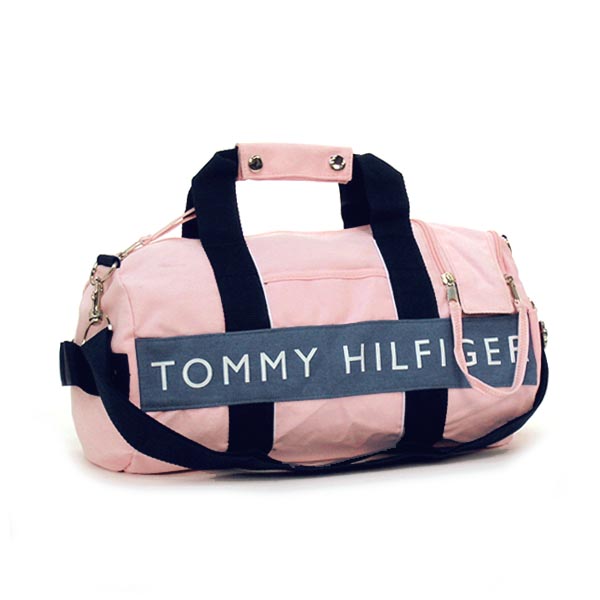トミーヒルフィガー〔TOMMY HILFIGER〕ボストンバッグ ピンク 系〔Pink 